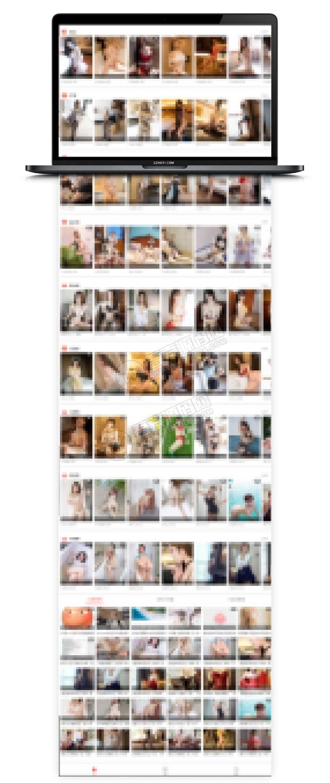 完整918模特写真美图网站整站源码 带数据内容打包下载-彩金网
