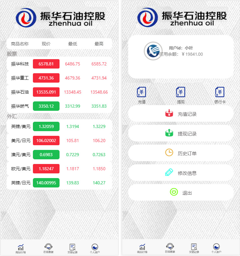 漂亮UI的最新完美白色微盘系统源码+K线正常+对接免签约支付接口-彩金网