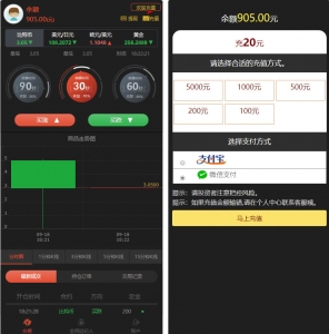 2020全新UI二开微交易+时间盘+带资讯+K线全修复带风控-彩金网