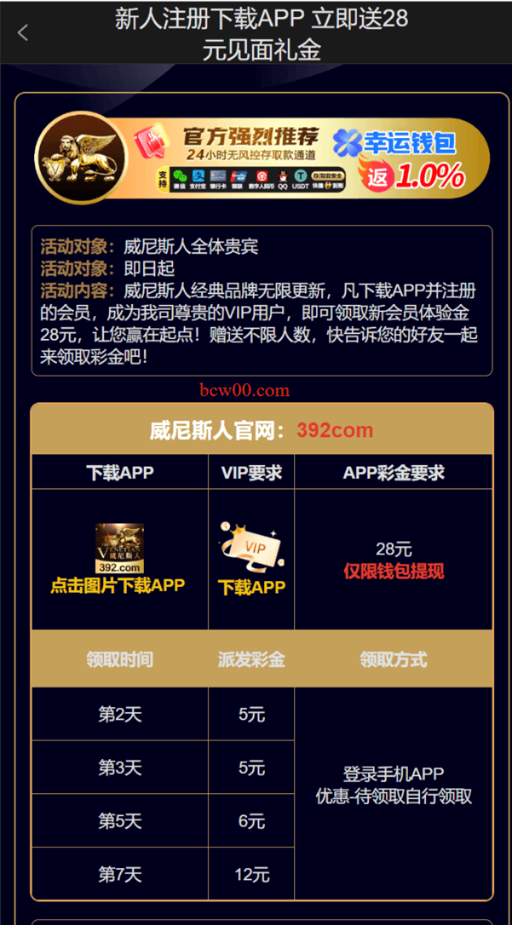【免费彩金】威尼斯人392✅【送28】-彩金网